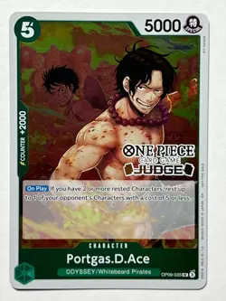 Portgas.D.Ace OP09-035 Judge Pack Vol. 6 Stamped Foil Promotion Card - Image 1