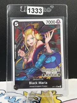 Black Maria (Judge Pack Vol. 7) OP11-089 One Piece Promotion Cards Foil (1333) - Image 1