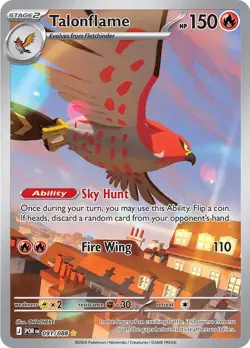 Pokemon • Talonflame • 091/088 • Perfect Order • Illustration Rare Holo NM - Image 1