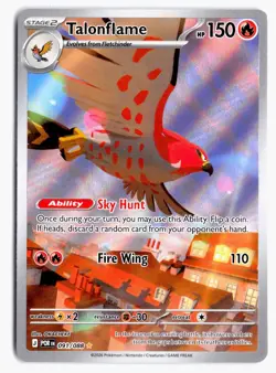 Talonflame 091/088 Holo Illustration Rare Perfect Order Pokemon NM - Image 1