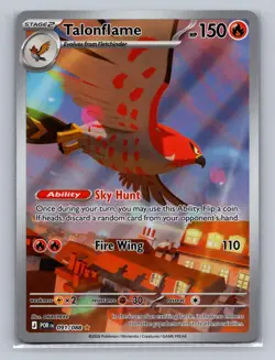 TALONFLAME 091/088 HOLO ILLUSTRATION RARE PERFECT ORDER POKEMON Holo NM - Image 1