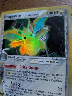Dragonite Delta Species Pokemon 2005 TCG 3/113 HP English Holo Rare - Image 2