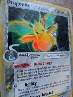 Dragonite Delta Species Pokemon 2005 TCG 3/113 HP English Holo Rare - Image 3