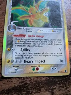 Dragonite Delta Species Pokemon 2005 TCG 3/113 HP English Holo Rare - Image 4