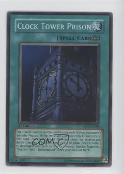 SR - Clock Tower Prison 1st Ed. YuGiOh Enemy of Justice #EOJ-EN048 2006 READ - Image 1
