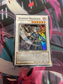 YUGIOH - TEMPEST MAGICIAN - SUPER RARE - SOVR - LIMITED EDITION - LP - Image 1