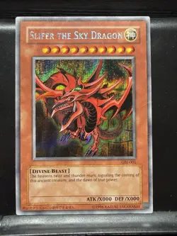 Yu-Gi-Oh! TCG Slifer the Sky Dragon GBI-001 God Card Secret Rare AUTHENTIC - Image 1