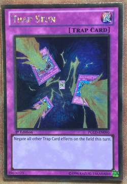 GOLD RARE Trap Stun 1st Ed PGLD-EN090 Premium Series First Ed - LP - Image 1