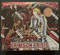 2009 Yugioh Crimson Crisis Sealed Booster Box Unl. 5DS BLACKWING ARMOR MASTERUU! - Image 1