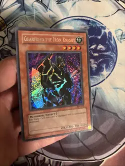 (56) Yugioh Gearfried the Iron Knight BPT-012 Secret Rare LP - Image 2