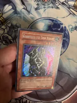 (56) Yugioh Gearfried the Iron Knight BPT-012 Secret Rare LP - Image 4