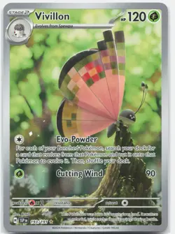 Vivillon 193/191 Illustration Rare Surging Sparks Pokemon Holo Near Mint - Image 1