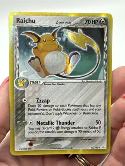 15/110 Raichu Delta Species Holo Rare Holon Phantoms Pokemon TCG HP/Damaged - Image 3