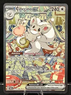 Pokemon TCG: Cinccino EX 119/086 SIR Special Illustration Rare Chaos Rising NM - Image 1