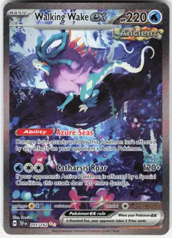 Pokemon Walking Wake ex 205/162 Temporal Forces Pokemon Holo NM - Image 1