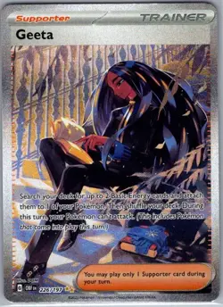 Geeta 226/197 SIR SV03: Obsidian Flames - Pokemon Card - NM - Image 1