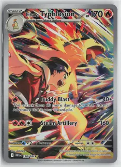 Ethan's Typhlosion 190/182 Illustration Rare Destined Rivals Pokemon NM - Image 1