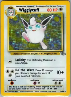 Wigglytuff 16/64 Holo Jungle - Pokemon Card - LP - Image 1
