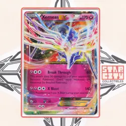 Xerneas EX XY07 Holo Promo XY Promo Pokemon Moderately Played - Image 1