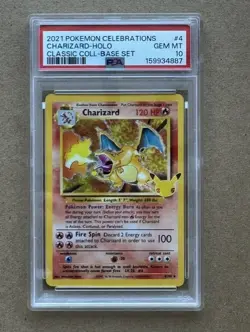 Pokemon Charizard 4/102 Celebration PSA 10 - Image 1