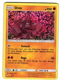 Onix 009/012 Promo McDonald's Promos 2019 Pokemon Holo Lightly Played - Image 1