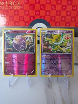 POKEMON HYPNO 51/122 & CLEFAIRY 81/122 REVERSE HOLOS BREAKPOINT TOMOKAZU KOMIYA - Image 1