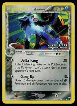 Pokemon Card - Mightyena Delta Species 24/113 Reverse Holo Rare Stamped - Image 1