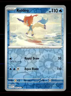 Keldeo 044/162 Uncommon Temporal Forces Pokemon Reverse Holo Near Mint - Image 1