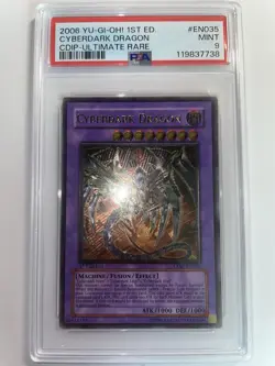 Cyberdark Dragon PSA 9 Mint Ultimate Rare 1st Edition YuGiOh - Image 1