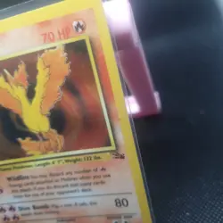 Moltres 12/62 Holo Rare Fossil Pokemon TCG Card Vintage Wizards Of The Coast NM - Image 3