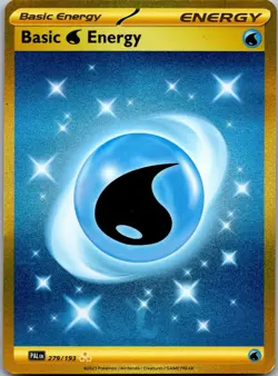 Basic Water Energy 279/193 Hyper Rare Paldea Evolved Pokemon Holo Near Mint - Image 1