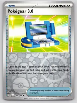 POKEMON POKEGEAR 3.0 BLACK BOLT 084/086 REVERSE HOLO UNCOMMON NM A133 FREE S&H - Image 1