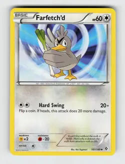 Farfetch'd 107/149 Uncommon Boundaries Crossed Pokemon 2012 Lightly Played - Image 1