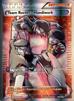 Team Rocket's Handiwork 124/124 Ultra Rare Fates Collide Pokemon Holo Near Mint - Image 1