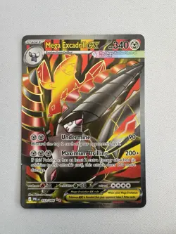 Mega Excadrill ex 103/084 Pokemon Pitch Black Full Art Ultra Rare English NM - Image 1