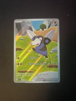 Pokemon TCG Drilbur 124/086 Sv: Black Bolt Illustration Rare Holo - Image 1