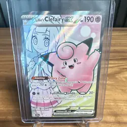 NM Lillie's Clefairy ex 173/159 Journey Together Ultra Rare Pokemon Card - Image 1
