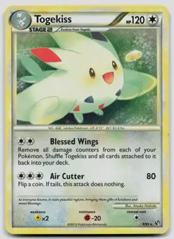 Togekiss 9/90 HGSS Undaunted Holo Pokemon LP - Image 1