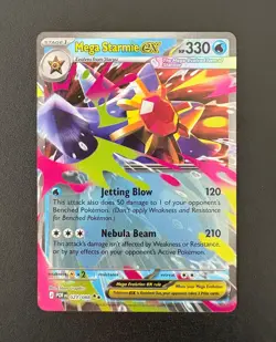 Mega Starmie ex 021/088 Double Rare Perfect Order Pokemon Holo Near Mint - Image 1