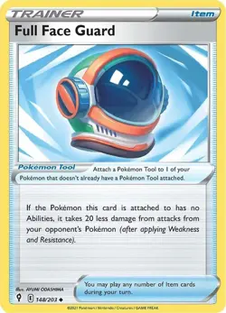 Full Face Guard | Evolving Skies 148/203 | Pokemon TCG Trainer Tool Card - Image 1