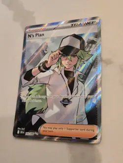 Pokemon TCG N's Plan 163/086 Full Art Ultra Rare Sv: Black Bolt NM - Image 2