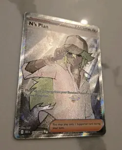 Pokemon TCG N's Plan 163/086 Full Art Ultra Rare Sv: Black Bolt NM - Image 3