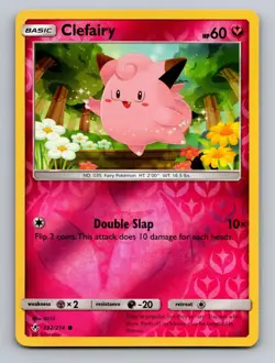 Clefairy 132/214 Unbroken Bonds Common Reverse Holo Near Mint - Image 1