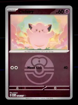 Clefairy (Love Ball) 074/217 Common Ascended Heroes Pokemon Reverse Holo NM - Image 1