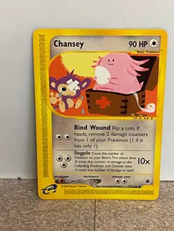 Pokemon Chansey 72/165 Uncommon Expedition Base Set NM - Image 1