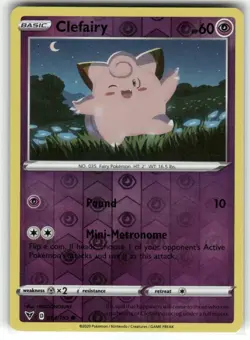 Clefairy 063/185 Vivid Voltage Reverse Holo Pokemon TCG - Image 1
