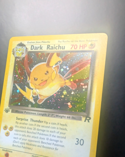 Pokemon TCG: Dark Raichu 83/82 Team Rocket Holo 1st Edition Secret Rare NM - Image 4