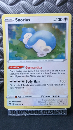 | Pokemon Snorlax 131/185 Holo Rare Swsh04 Vivid Voltage NM 🔥 | - Image 1