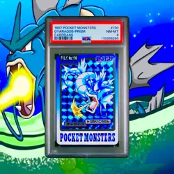 1997 Pocket Monsters Gyarados Prism Carddass PSA 8 - Image 1