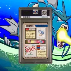 1997 Pocket Monsters Gyarados Prism Carddass PSA 8 - Image 2